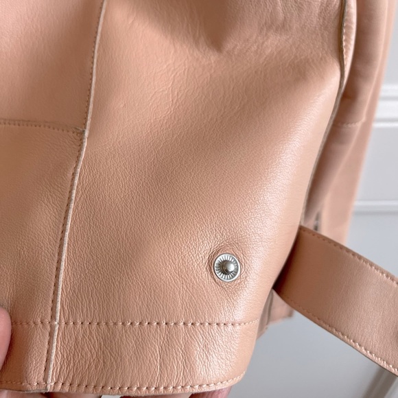 Cole Haan Blush Pink Leather Jacket - Picture 10 of 15